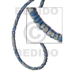 4 5mm coco Pokalet. blue with splashing