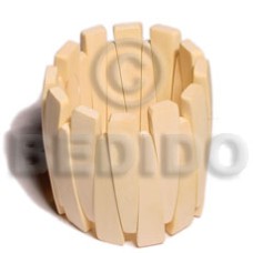 elastic ambabawod wood bangle with clear coat