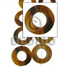 round flat disc golden horn 45mm (22mm
