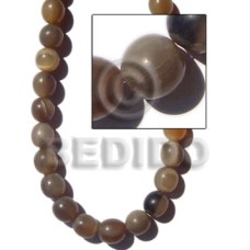 natural horn . round beads 13mm