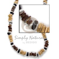 sq cut brown black nat combination white shell