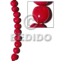 kukui seed  red  16 pcs.
