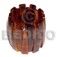 amber horn elastic bangle