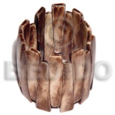 painted bone elastic bangle