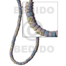 4 5mm coco Pokalet. lilac with splashing