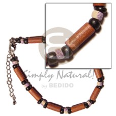bayong wood tube with 4 5mm black splashing