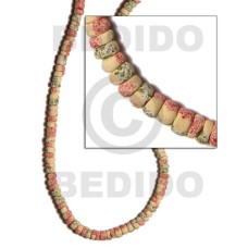 4 5mm coco Pokalet. light yellow with splashing