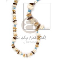 khaki brown sq shell with coco pokalet elastic
