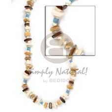 khaki brown sq shell with coco pokalet elastic
