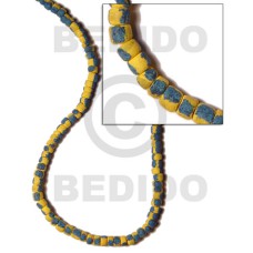 4 5mm coco Pokalet. bright yellow with splashing