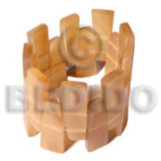 light amber horn elastic bangle  height =55mm