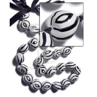 kukui seeds in animal print  zebra