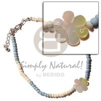 pastel blue bleach 2 3mm coco Pokalet. with 15mm
