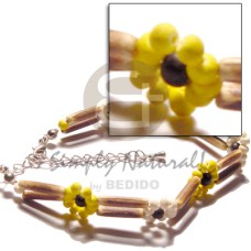 2 rows sig id wood tube with yellowithbleach