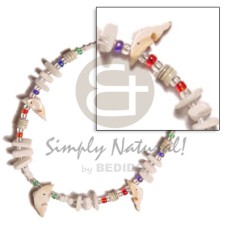 luhuanus fish fetish with glass beads with