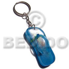 55mmx23mm blue resin beach slippers with