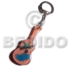 60mmx25mm peach resin guitar with laminated