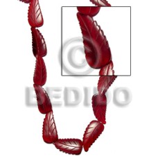 red horn leaf 32mmx12mm