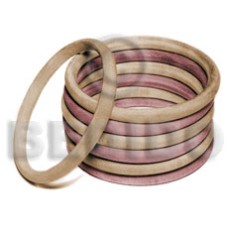 natural wood colored bangle 6mm  65mm