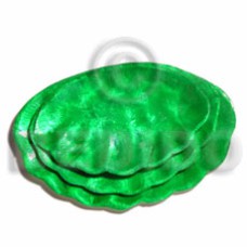 green clam capiz plate s m l set of