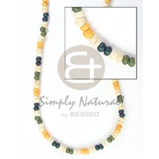 2 3 mm green white blue yellow coco pokalet