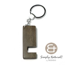 graywood hard wood phone stand in chrome keychain 64mm x 24mm x 5mm