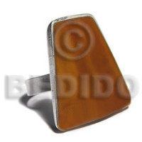 big accent haute hippie triangular 28mmx30mm  adjustable metal