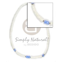 4 5mm wht shell with blue shell and