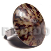 big accent haute hippie oval 28mmx24mm  adjustable metal ring 
