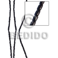 black horn ricebeads 6mmx3mm