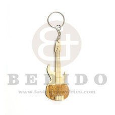 82mmx33mm wood guitar keychain with strings can be ordered with customized text