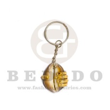 sigay shell with clay hand keychain