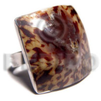 big accent haute hippie square 26mmx26mm  adjustable metal ring