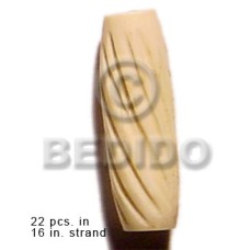 natural bone tube with groove 19mmx8mm 