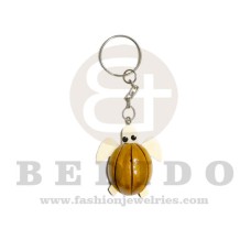 40mm wood turtle keychain