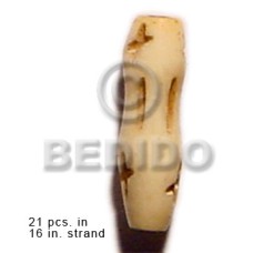 natural bone tube with groove 19mmx8mm 