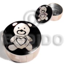 stainless metal round casing in inlaid