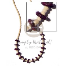 2 3mm bleach coco Pokalet heishe with coco wine