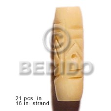 natural bone tube with groove 19mmx8mm 