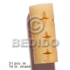 natural bone tube with groove 19mmx8mm 