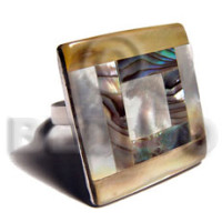 big accent haute hippie square 28mm  adjustable metal ring  la