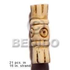natural bone tube with groove 19mmx8mm 