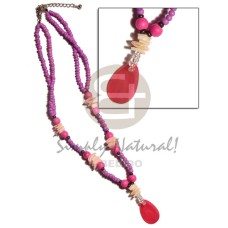 2 rows 2 3mm pink coco Pokalet with