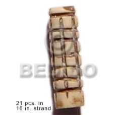 natural bone tube with groove 19mmx8mm 