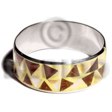 laminated inlaid crazy cut coco mother of pearl shell (MOP)