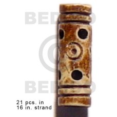 natural bone tube with groove 19mmx8mm 