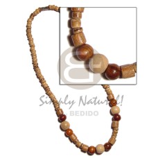 4 5mm coco Pokalet. tiger with wood beads