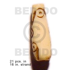 natural bone tube with groove 19mmx8mm 