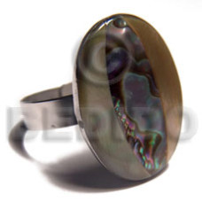 big accent haute hippie oval 20mmx25mm  adjustable metal ring 