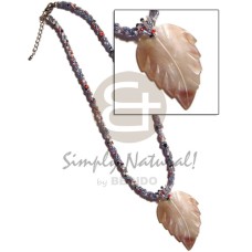 3 rows twisted glass beads with 45mm